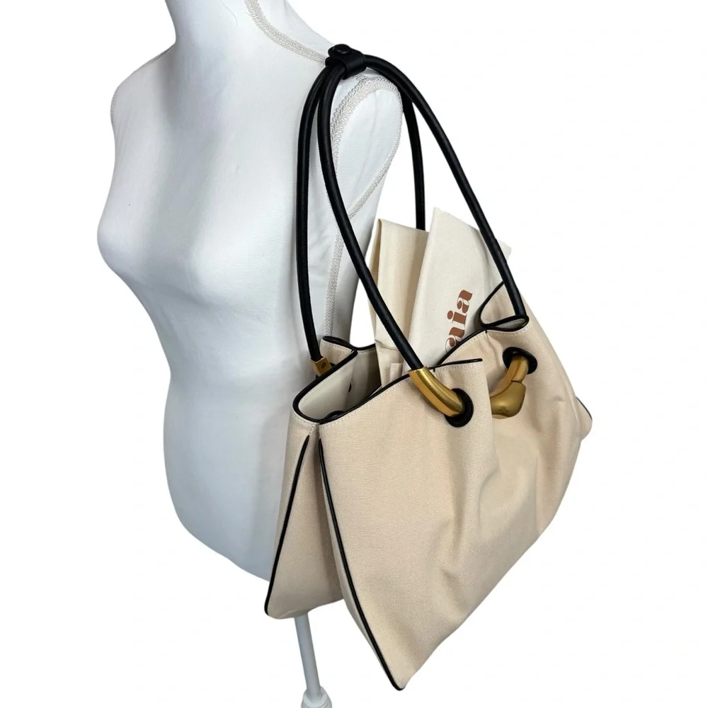 NEW Cult Gaia Asa Satchel Canvas Beach